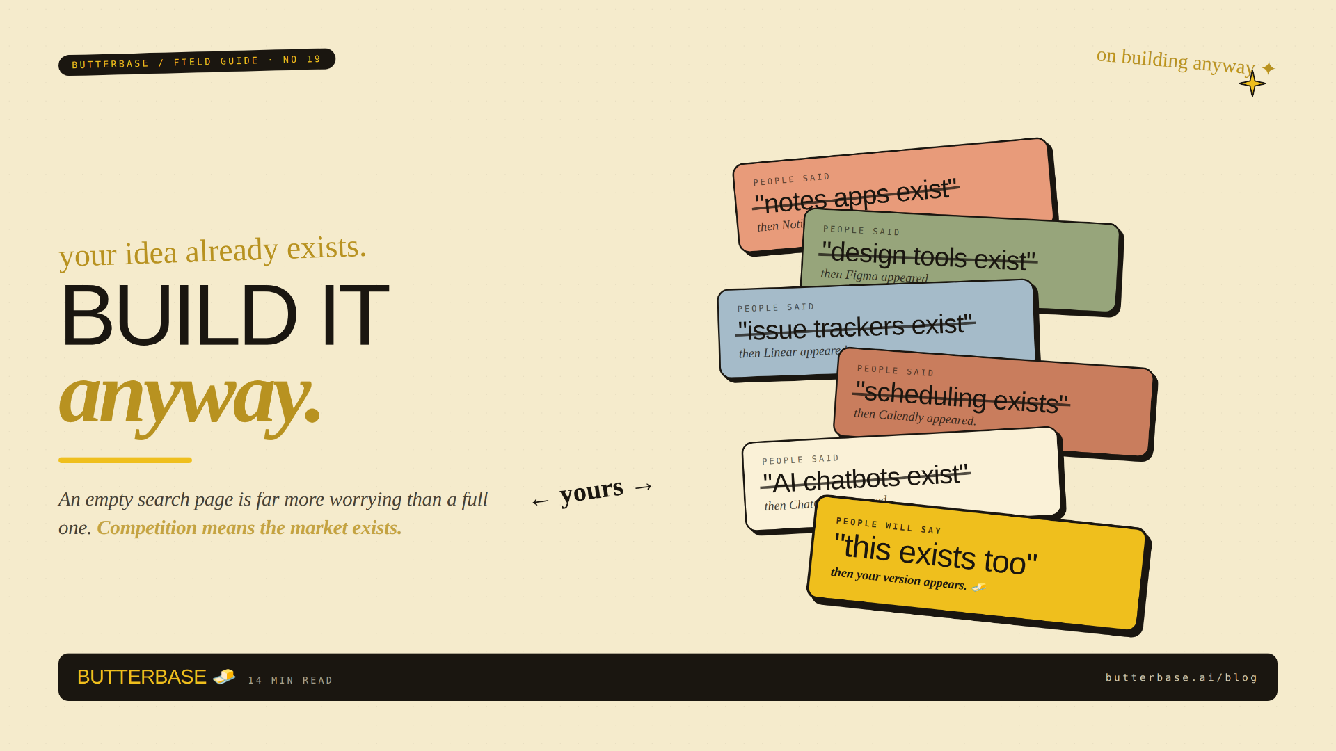 My App Idea Already Exists. Should I Build It Anyway?